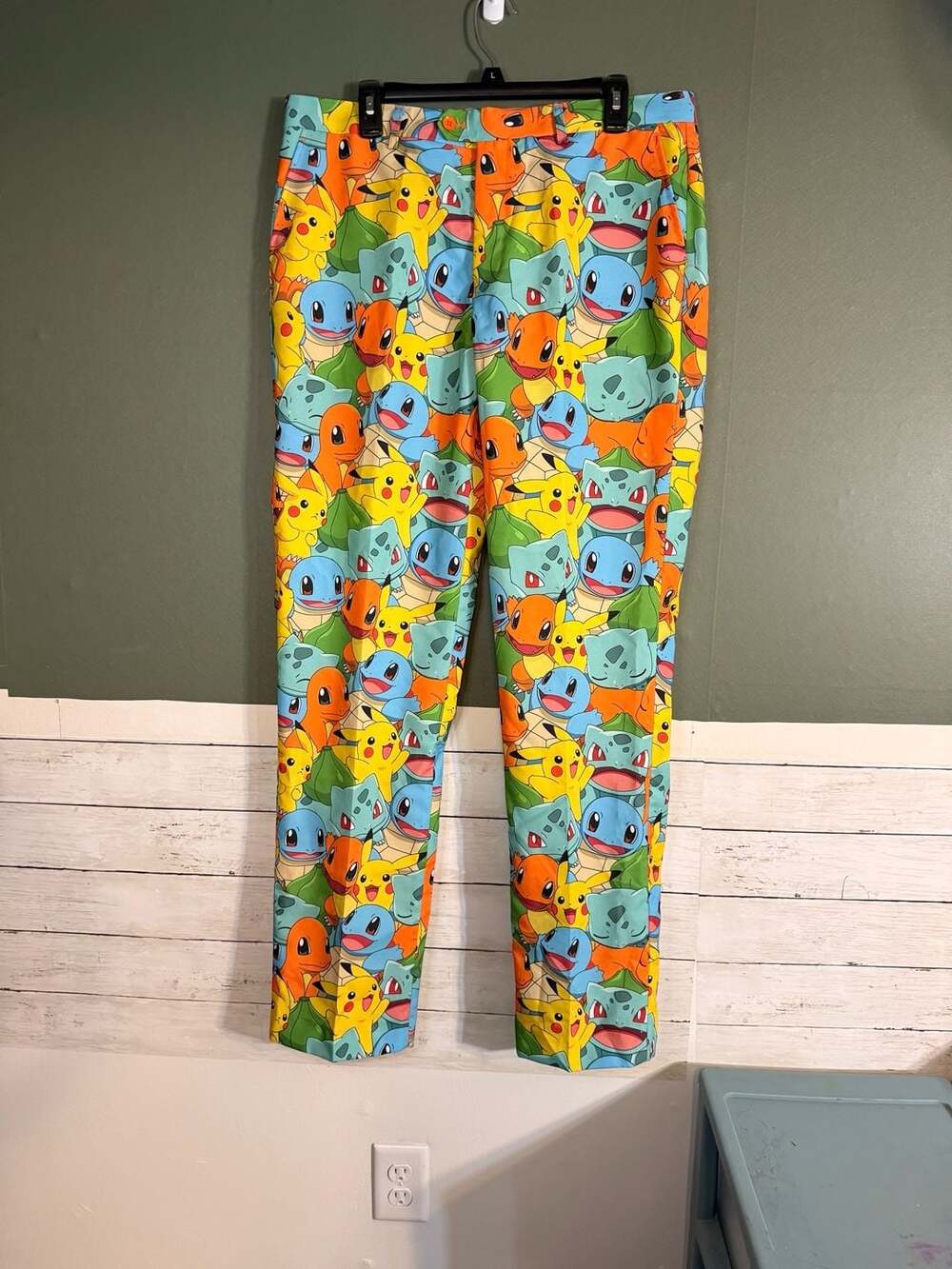 OppoSuits Pokemon Character Print Dress Pants US 46